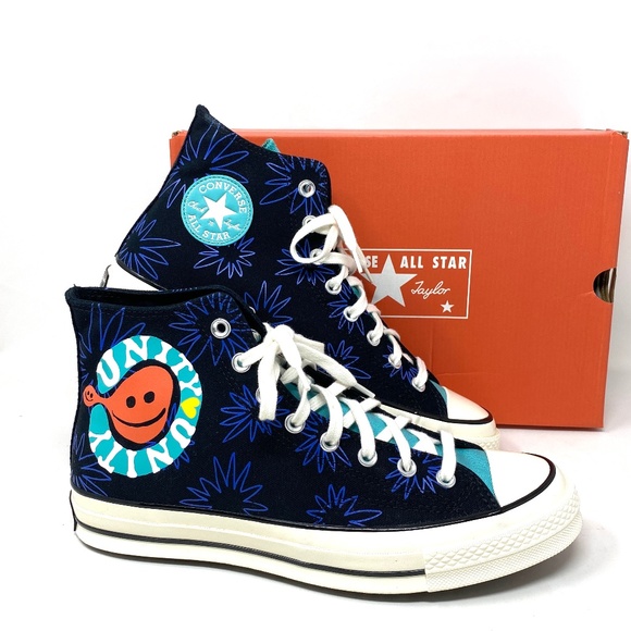 Converse Other - 💖MEGA SALE💖Converse Chuck 70 All Star High Top Blue Black Men Canvas 172824C